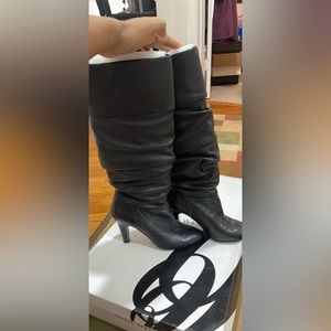 Nine West Knee High-heel Boats Size 8